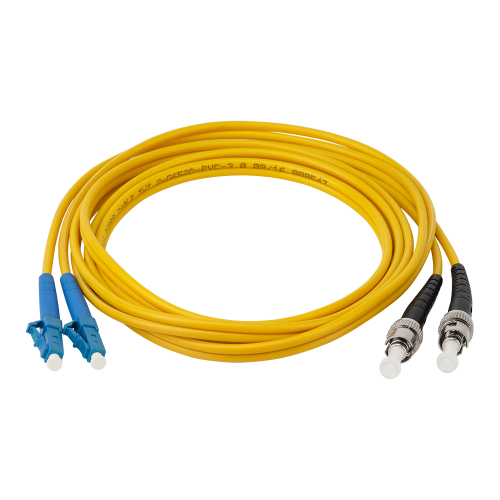 TWT optical patch cord, PVC, ST/UPC-LC/UPC, SM 